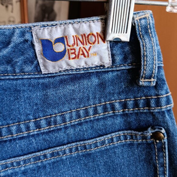sz 9 25x32 Unionbay True Vintage High-Waist Buttonfly Indigo Denim Jeans 1970's - Picture 5 of 9